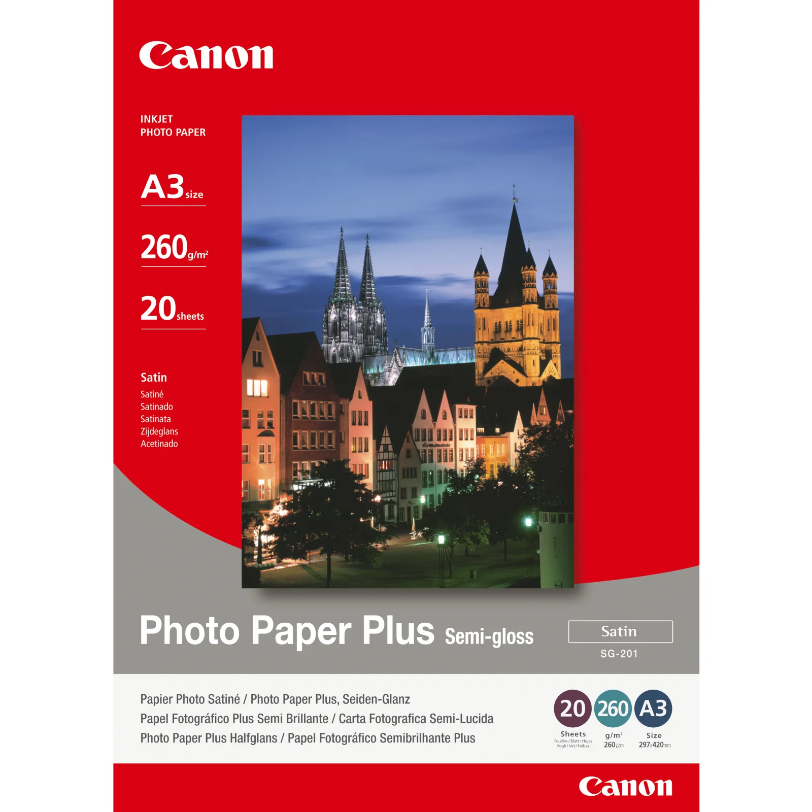 PAPER PHOTO SG201 A3 20SH SEMI-GLOSSY SG