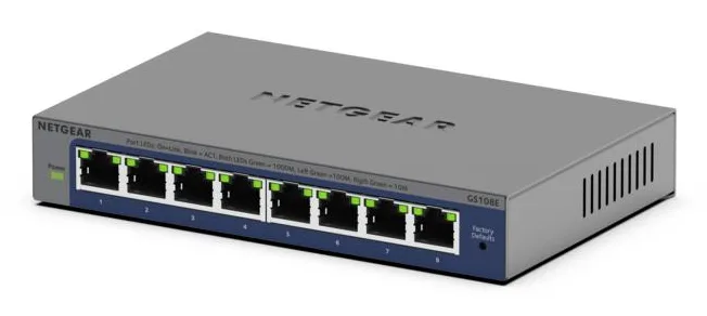 8PT GIGABIT PLUS SWITCH (GS108E)