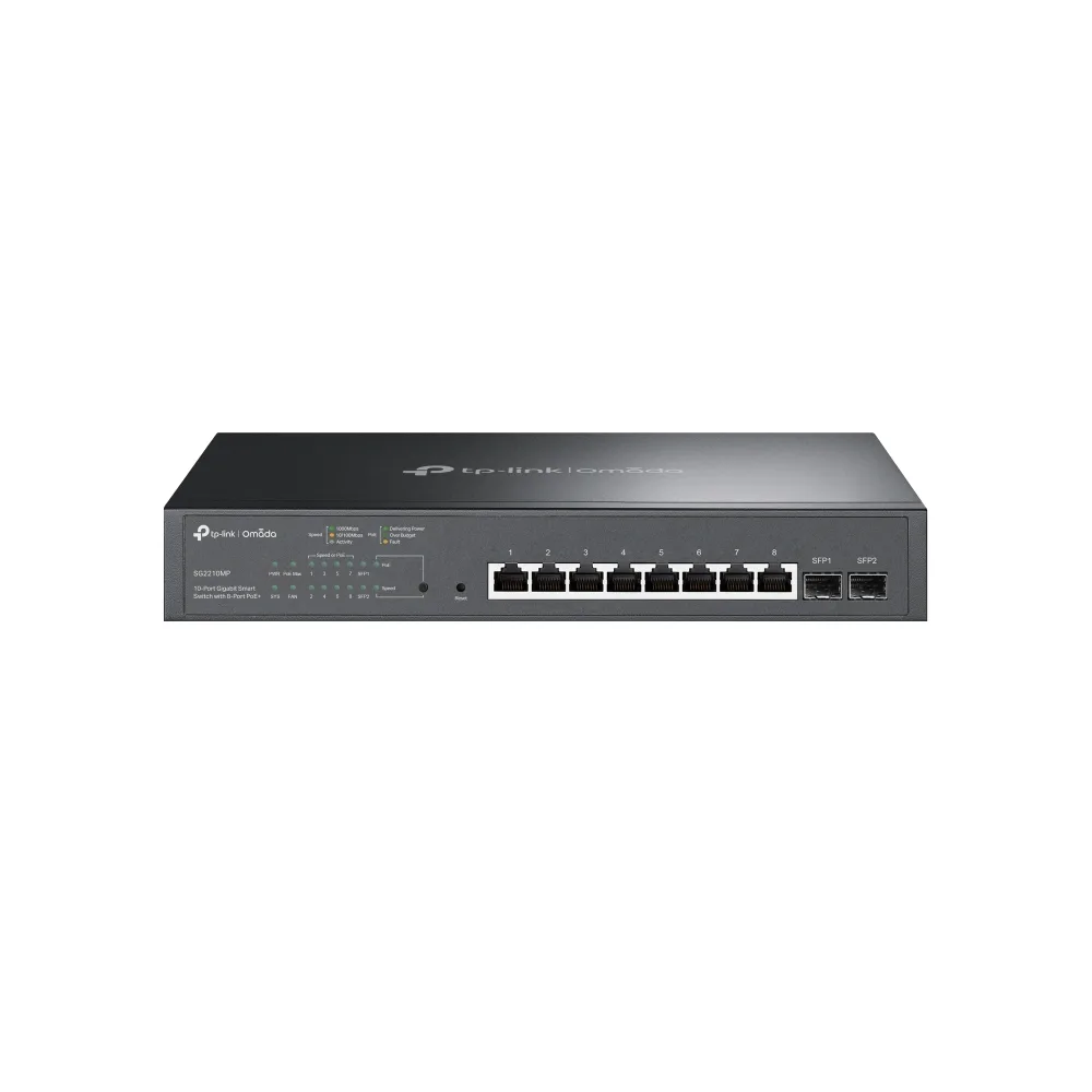10Port Gigabit Smart Switch 8-Port PoE+