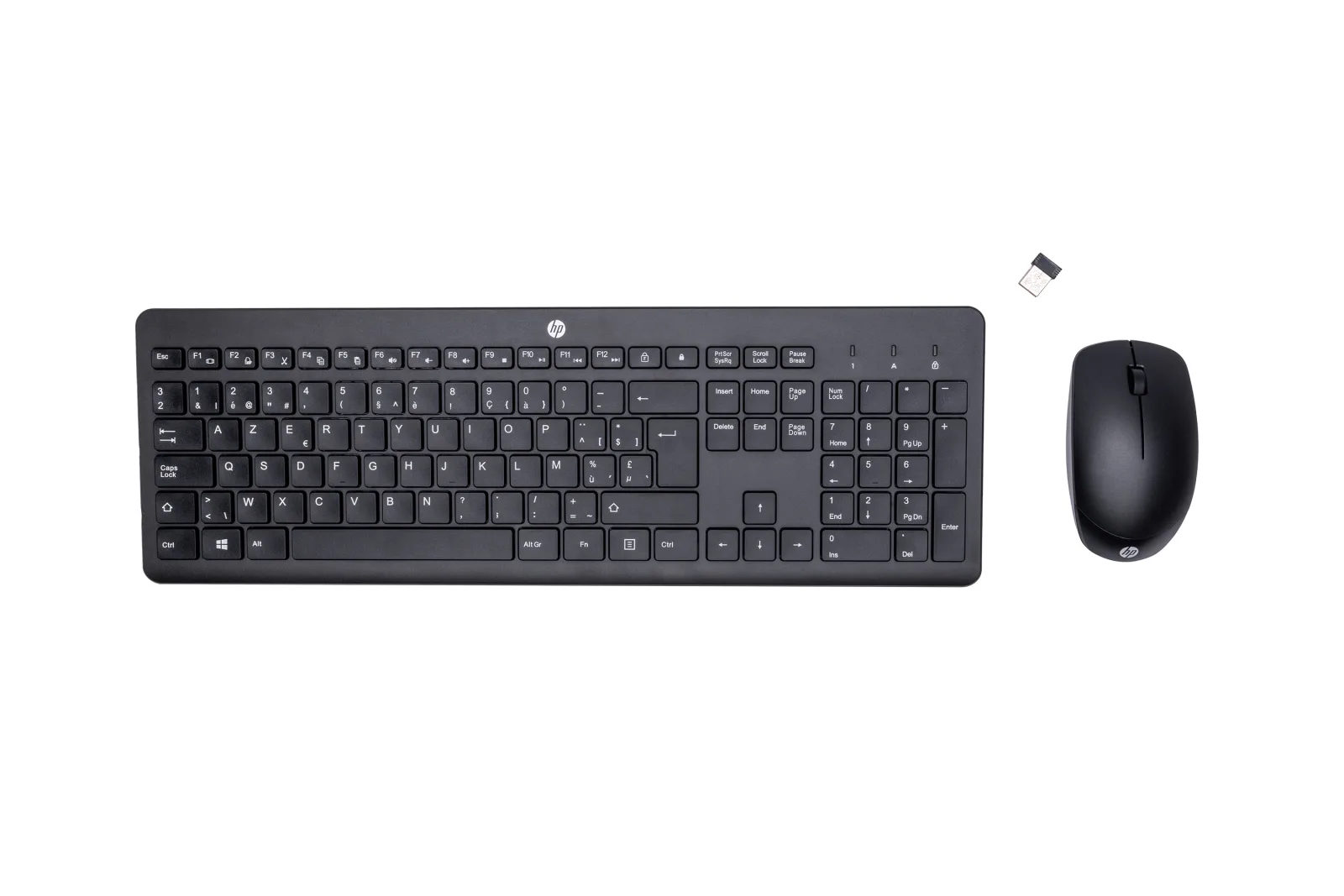 Keyboard and mouse set - wireless - AZERTY - Belgium - for HP 21, 22, 24, 27; Pavilion 24, 27, TP01; Pavilion Laptop 14,