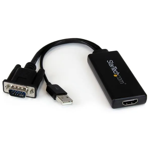 VGA to HDMI Adapter with USB Audio Power