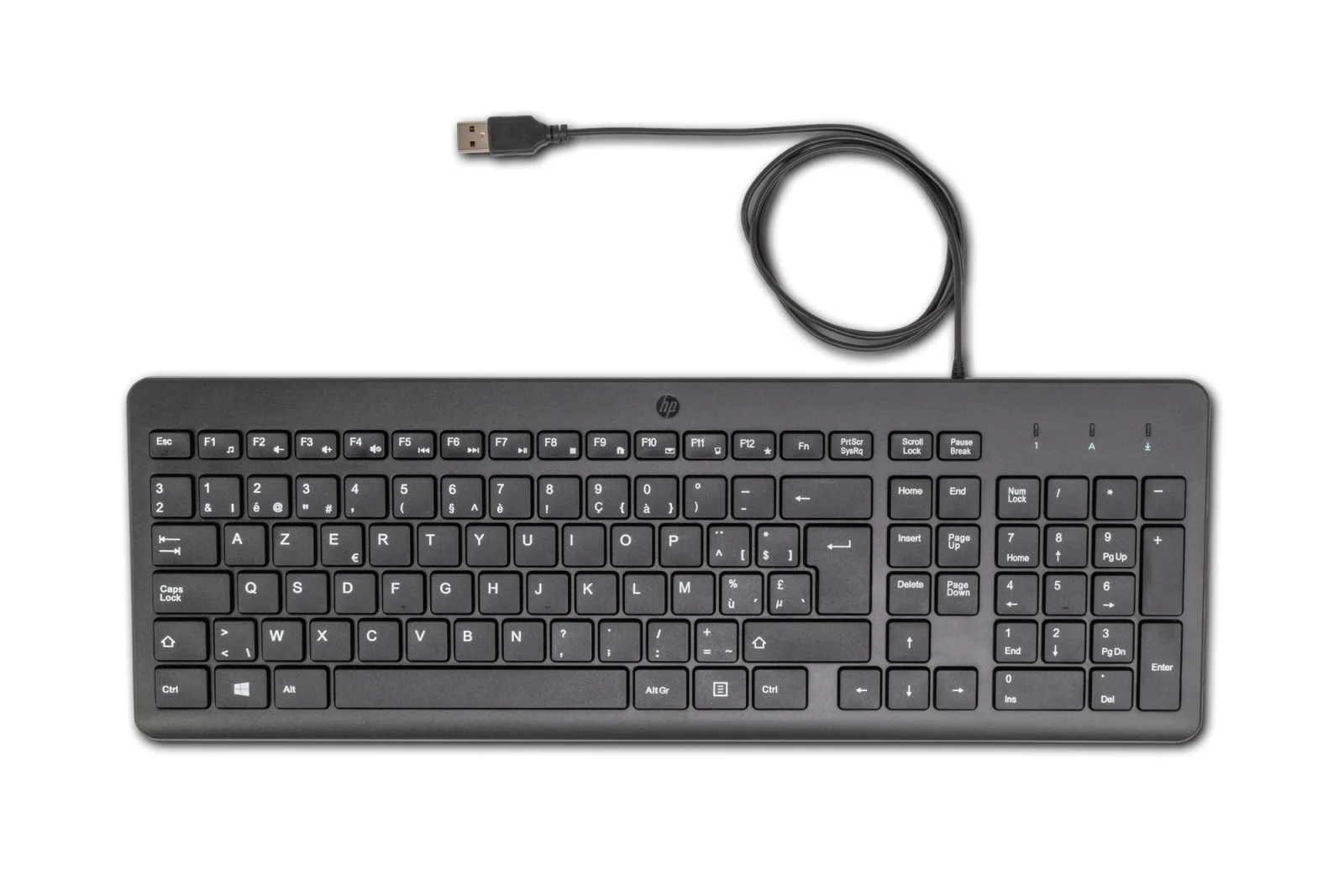 Keyboard - AZERTY - Belgium - black