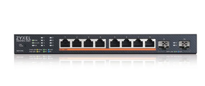 XMG1915-10EP 8port 2.5GbE 2 SFP+ 8xPoE++