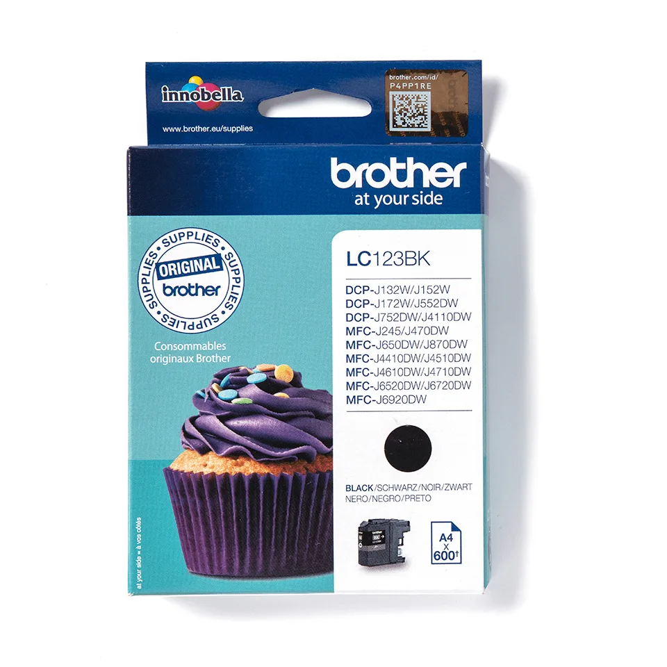Ink Cartridge LC-123BK Black 600 pages