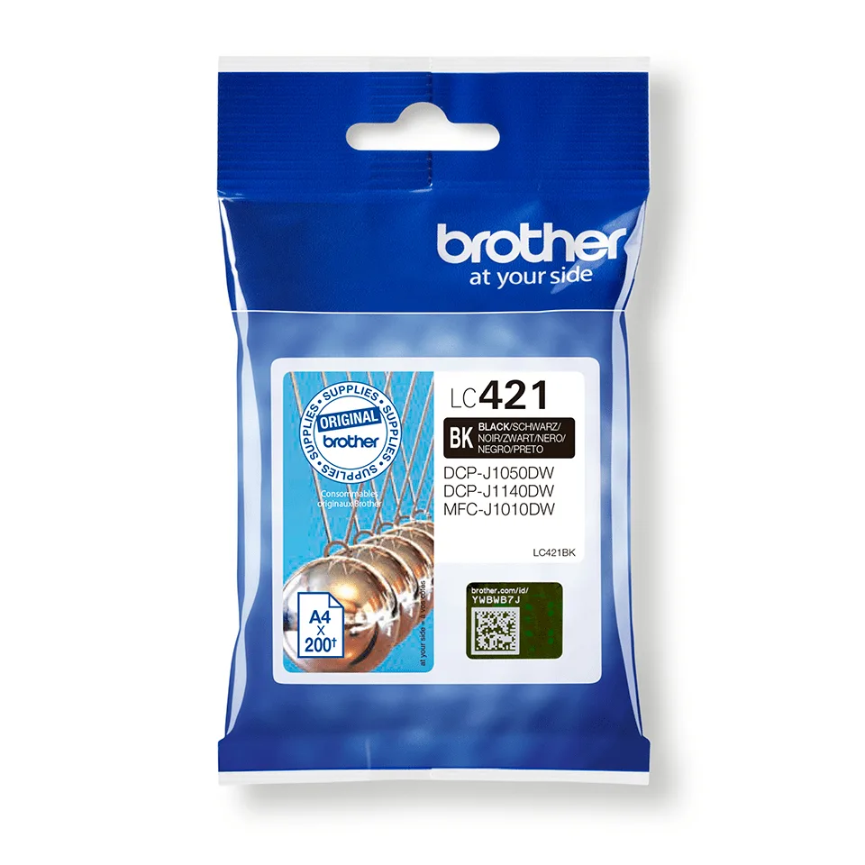 LC421BK BLACK INK CARTRIDGE SINGLE BLI