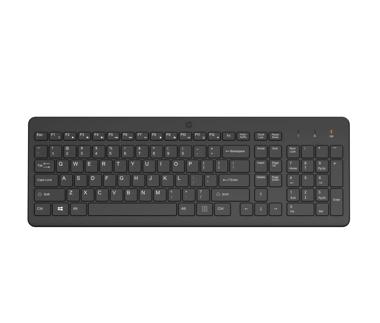 Keyboard - wireless - 2.4 GHz - AZERTY - Belgium - black - recyclable packaging